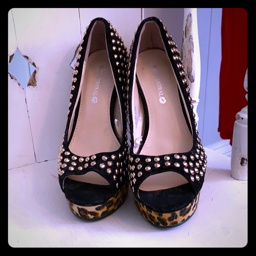 Cheetah Studded Heels